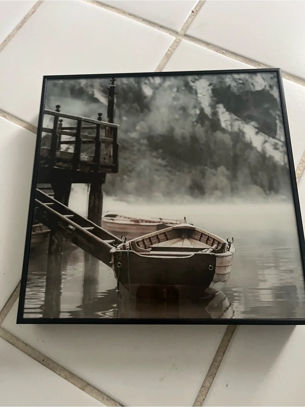 3 piece black and white landscape wall art set